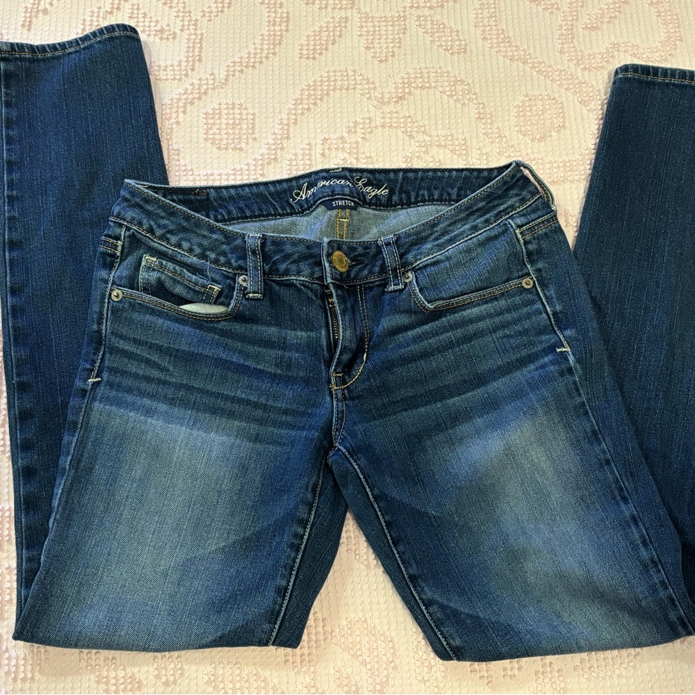 American Eagle Outfitters Dark Blue Skinny Jeans